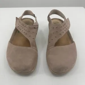 NAOT Kapua Stone Nubuck Leather Slingback Mary Jane Comfort Shoe EU 39