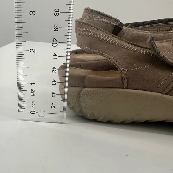 NAOT Kapua Stone Nubuck Leather Slingback Mary Jane Comfort Shoe EU 39