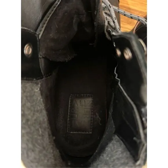Naturalizer Women's Leather Waterproof Varuna Heeled Ankle Boots Black Size 9.5