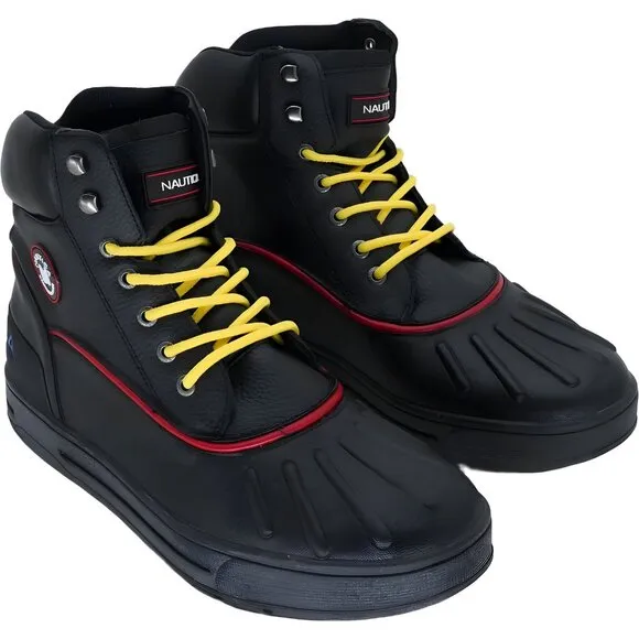 Nautica Men's Insulated Lace-Up Duck Boots, Weather-Resistant, Size 11