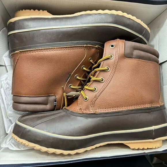 NAUTICA Mens Duck Waterproof Shell Snow &amp; Rain Boot sz 14 Wide NEW # Box H93