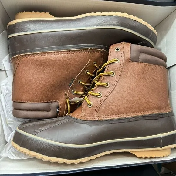 NAUTICA Mens Duck Waterproof Shell Snow &amp; Rain Boot sz 14 Wide NEW # Box H93
