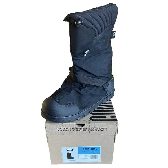 Neos Explorer EXPG Black Overshoe Size 2XL Men 13.5-15 Women 15-16.5 NIB