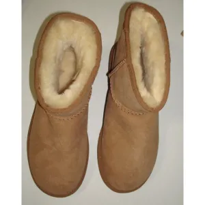 New $160 10 Brown Womens NIB Ugg Boots Mini Classic II Black Warm Authentic Comf