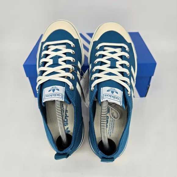 New adidas Lifestyle Nizza RF 74 Active Teal Off White Men's Shoes Size 10