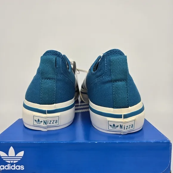 New adidas Lifestyle Nizza RF 74 Active Teal Off White Men's Shoes Size 11.5