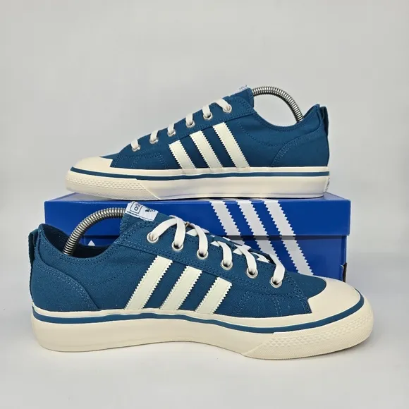 New adidas Lifestyle Nizza RF 74 Active Teal Off White Men's Shoes Size 11.5