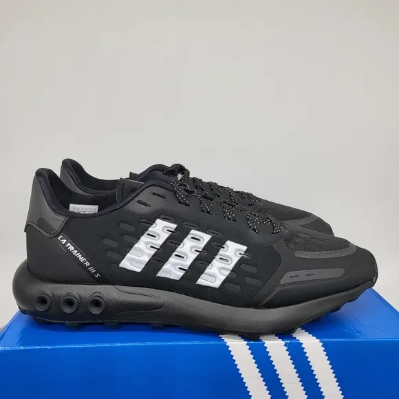 New Adidas Originals La Trainer 3 III Men's Training Shoes Black Size 9.5