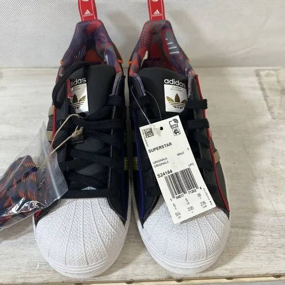 NEW Adidas Originals Superstar Chinese New Year Of Ox Black S24184 Gold Men 5.5