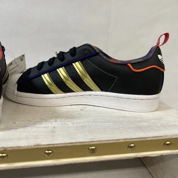 NEW Adidas Originals Superstar Chinese New Year Of Ox Black S24184 Gold Men 5.5