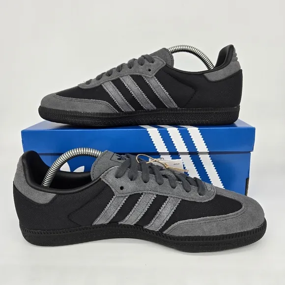 New adidas Samba OG Core Black Grey Cordura Men's Shoes Size 6