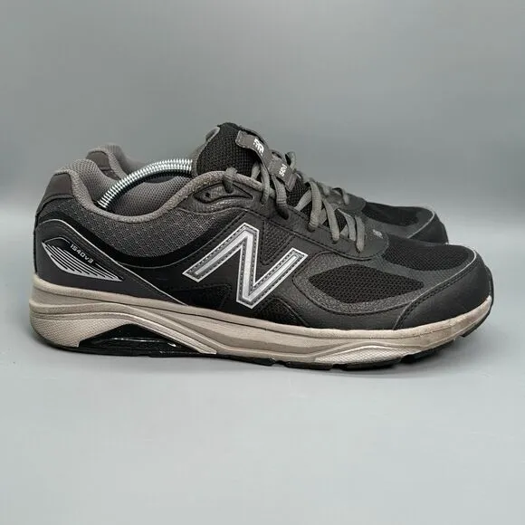 New Balance 1540v3 Men's 11 Black Castlerock Athletic Sneakers Lace-Up Low Top