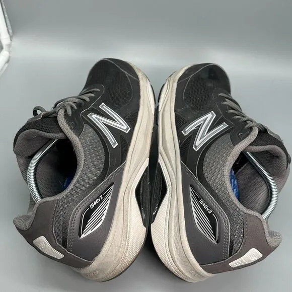 New Balance 1540v3 Men's 11 Black Castlerock Athletic Sneakers Lace-Up Low Top
