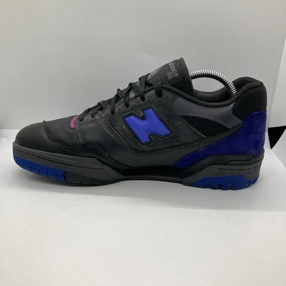 New Balance 550 Miami Nights Mens 10 Black Purple Shoes Sneakers BB550SSB