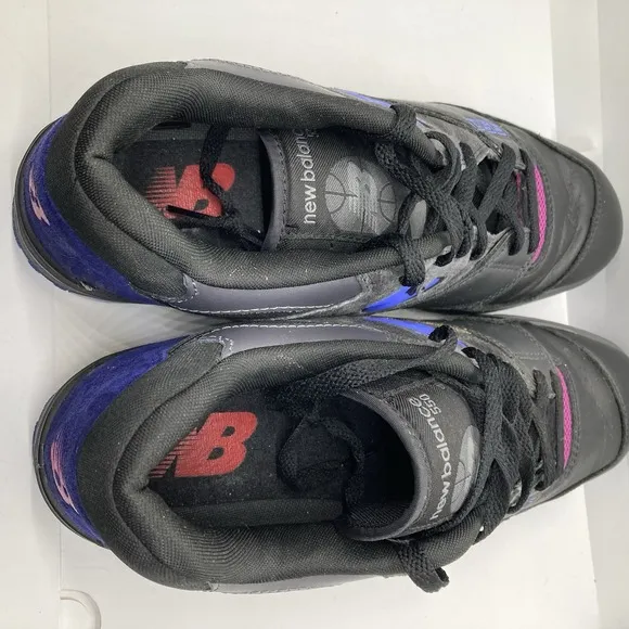 New Balance 550 Miami Nights Mens 10 Black Purple Shoes Sneakers BB550SSB