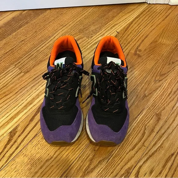 New Balance 574 Black Purple Orange Multicolored Men’s 9.5 Sneakers ML574PT2