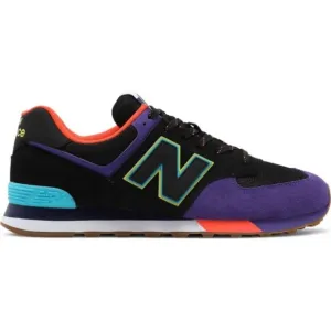 New Balance 574 Black Purple Orange Multicolored Men’s 9.5 Sneakers ML574PT2