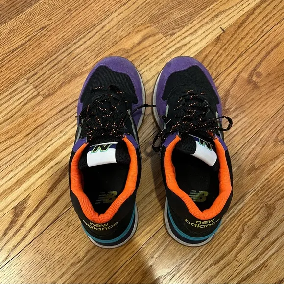 New Balance 574 Black Purple Orange Multicolored Men’s 9.5 Sneakers ML574PT2