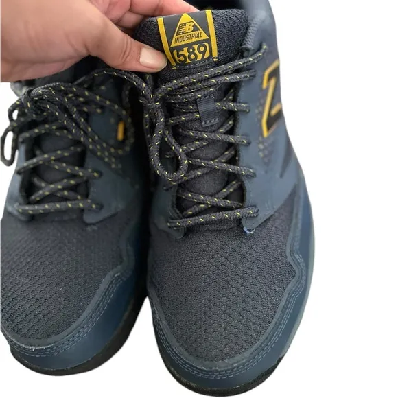 NEW BALANCE 589 Industrial Men’s Gray Steel Toe Sneakers Shoes