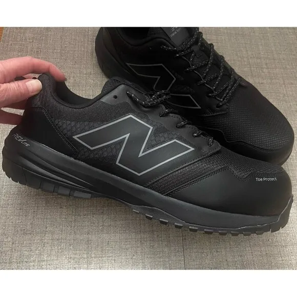 NEW BALANCE Composite Toe Quikshift Industrial Shoe Black Size 16 XX-Wide NEW