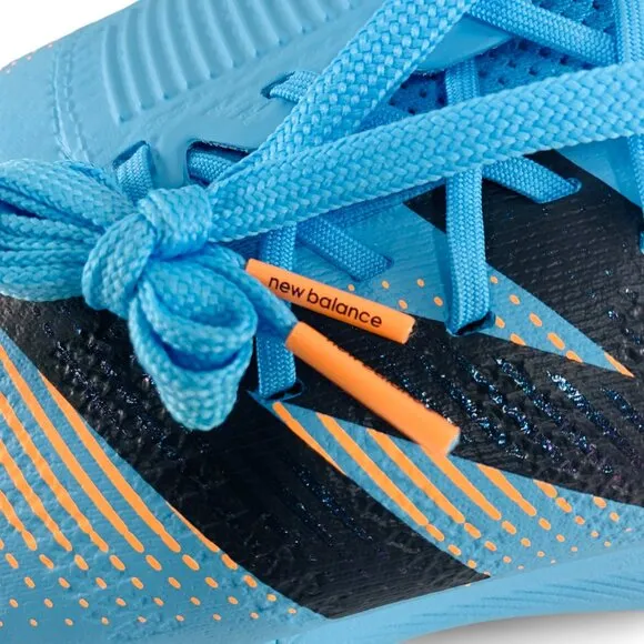 New Balance Furon Pro TF v7  Blue Orange Wide 2E Turf Men's Soccer Shoes SF1TS75