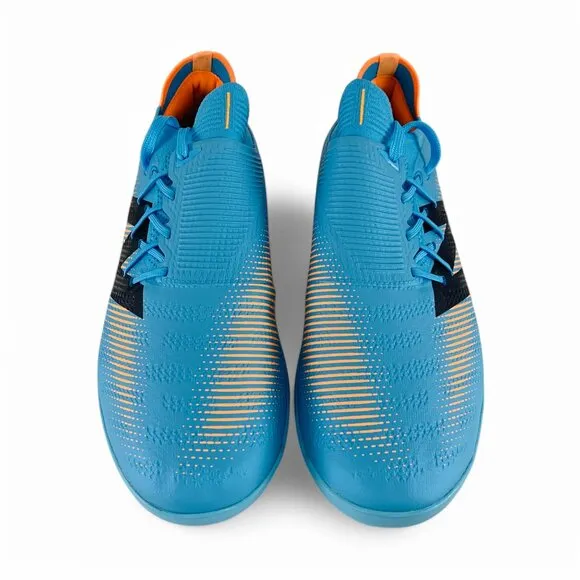 New Balance Furon Pro TF v7  Blue Orange Wide 2E Turf Men's Soccer Shoes SF1TS75