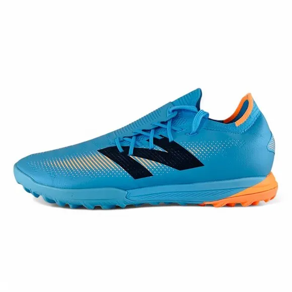 New Balance Furon Pro TF v7  Blue Orange Wide 2E Turf Men's Soccer Shoes SF1TS75