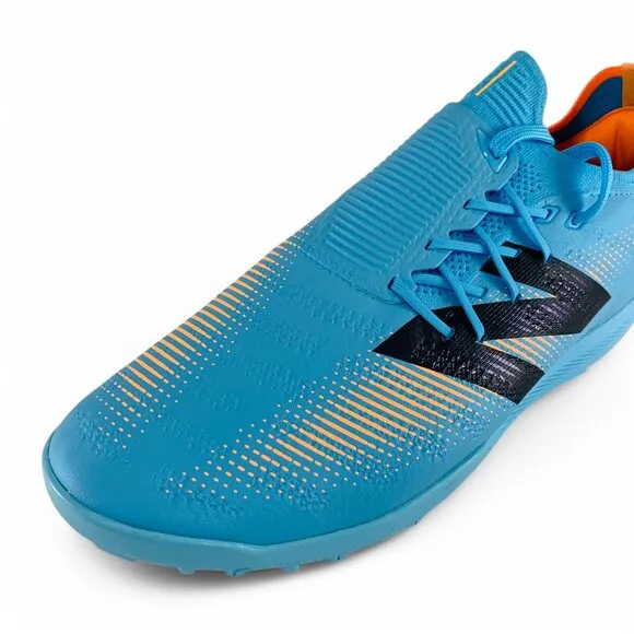 New Balance Furon Pro TF v7  Blue Orange Wide 2E Turf Men's Soccer Shoes SF1TS75