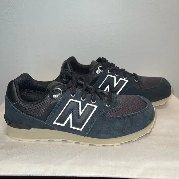 New Balance Kids Sneakers 574 Leisure-lace Up Charcoal Black Unisex Boys 5.5 NEW
