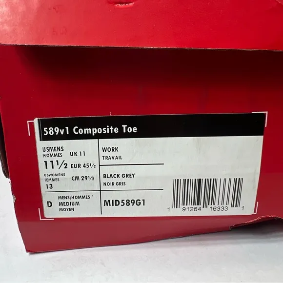 New Balance Men's Composite Toe 589 V1 Industrial Shoes Size 11.5