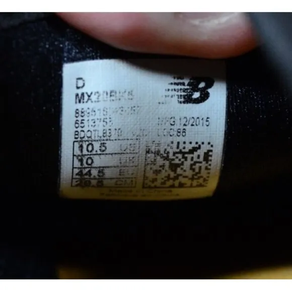 New Balance Minimus 20v5 Men's Sneakers Sz 10.5 D Black Training Shoes MX20BK5