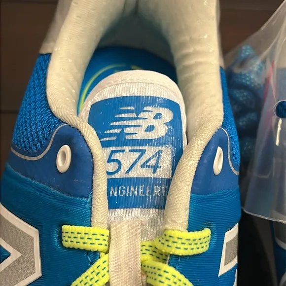 New Balance Reengineered 574 MTL574AL shoes sneakers new blue Mens Size 9.5