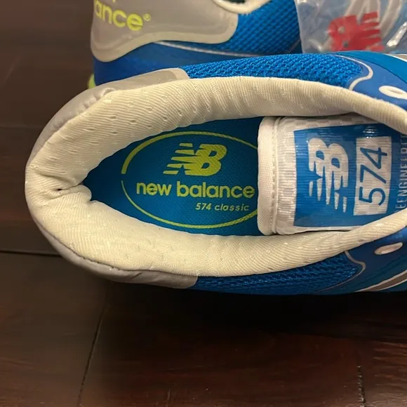 New Balance Reengineered 574 MTL574AL shoes sneakers new blue Mens Size 9.5
