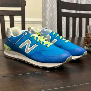 New Balance Reengineered 574 MTL574AL shoes sneakers new blue Mens Size 9.5