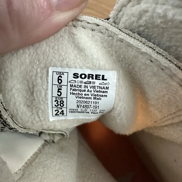 New Big Kids Sorel Explorer Lace Waterproof Suede Winter Snow Boots Size 6 Y