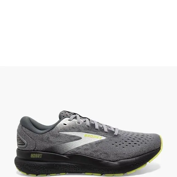 NEW BROOKS men's ghost 16 running shoes in primer/grey/lime