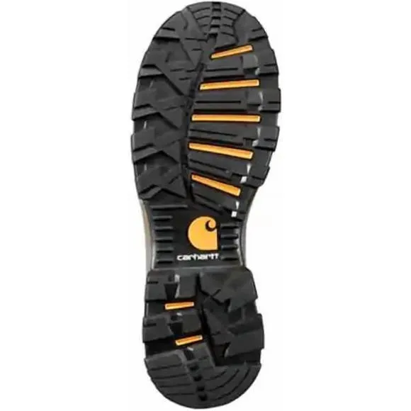 NEW CARHARTT men's insulated 8&quot; soft toe work boots in brown