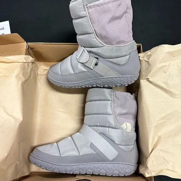 New Chaco Ramble Puff Tall Insulated Winter Boots 11 Ash Gray