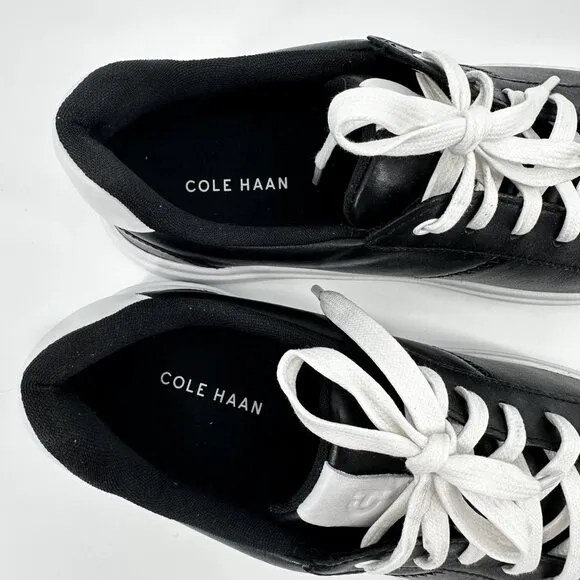 NEW Cole Haan Women's Grand Crosscourt Coaster Sneaker Black Size 8