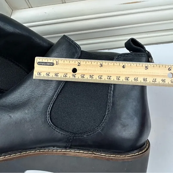NEW - COUGAR Waterproof Leather Slip On Comfy Black Ankle Chelsea Boots GRILL