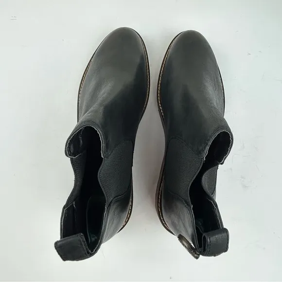 NEW - COUGAR Waterproof Leather Slip On Comfy Black Ankle Chelsea Boots GRILL