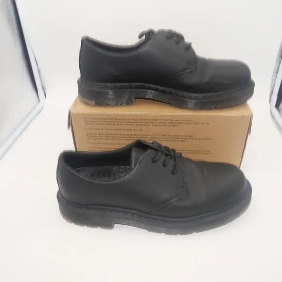 NEW Dr. Martens Doc 1461 SR Shoes Men’s 10 Women's 11 Black Leather
