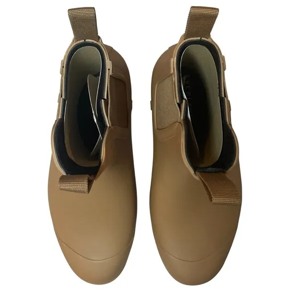 NEW Everlane The Rain Boot Womens 6 Tawny Brown Rubber Chelsea Boots