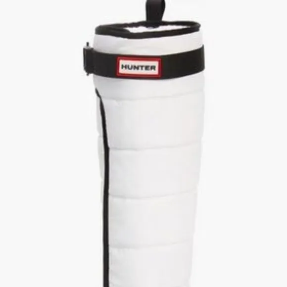 NEW HUNTER Tall Buckle Snow Boots White/black for women 864mn
