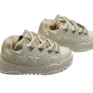NEW KAALIXTO Women's Sneakers White Cream Bread Shoes Comfort Casual Size 9.5