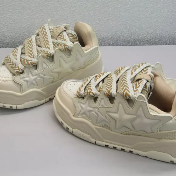 NEW KAALIXTO Women's Sneakers White Cream Bread Shoes Comfort Casual Size 9.5