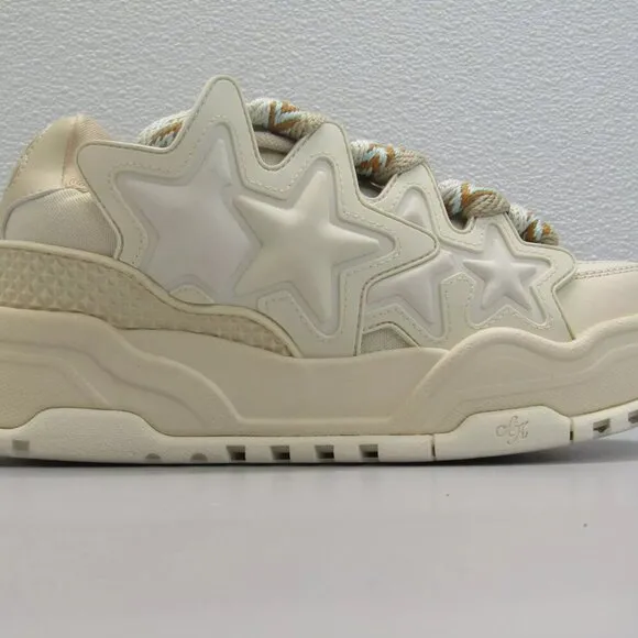 NEW KAALIXTO Women's Sneakers White Cream Bread Shoes Comfort Casual Size 9.5