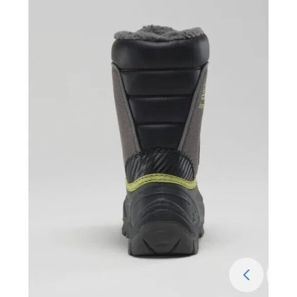 New Kamik Luke 3 Big Kids Boys Girls Sz 1 Eu 32 Snow Boots Insulated Charcoal