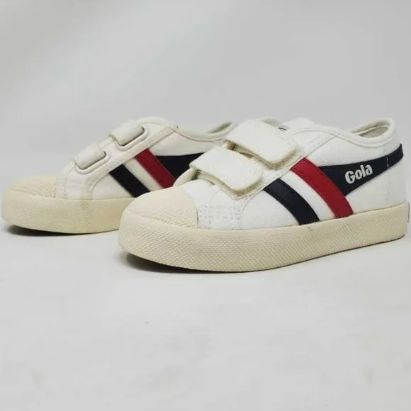 NEW KIDS 9 1 GOLA x CREWCUTS FOR J CREW WHITE COASTERS SHOES TRAINERS