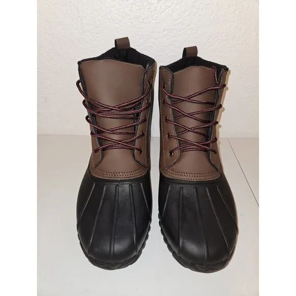 New! Lands' End Men's Dakota Waterproof Boots Insulated Warm Duck Boots SZ 13 3E